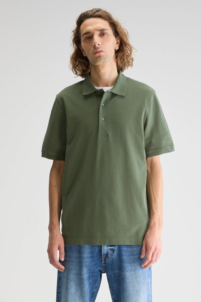 Bellerose Polo Vert à Manches Courtes Pour Homme