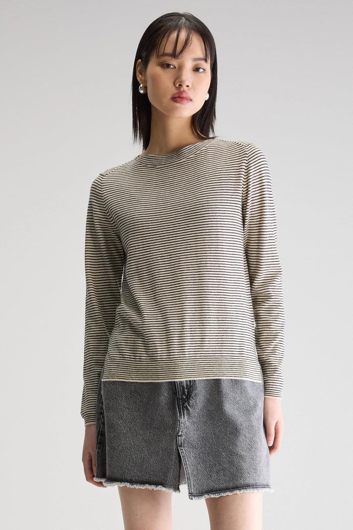 Bellerose Pull Ajusté Rayé Pour Femmes