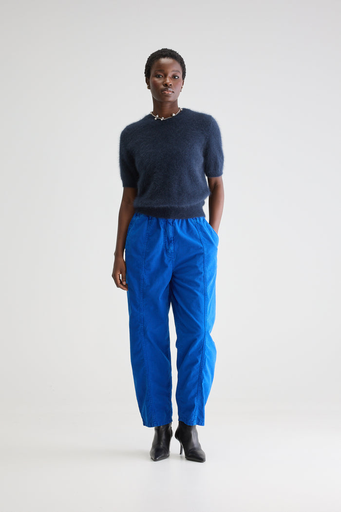 Bellerose Pull Bleu à Manches Courtes Pour Femmes