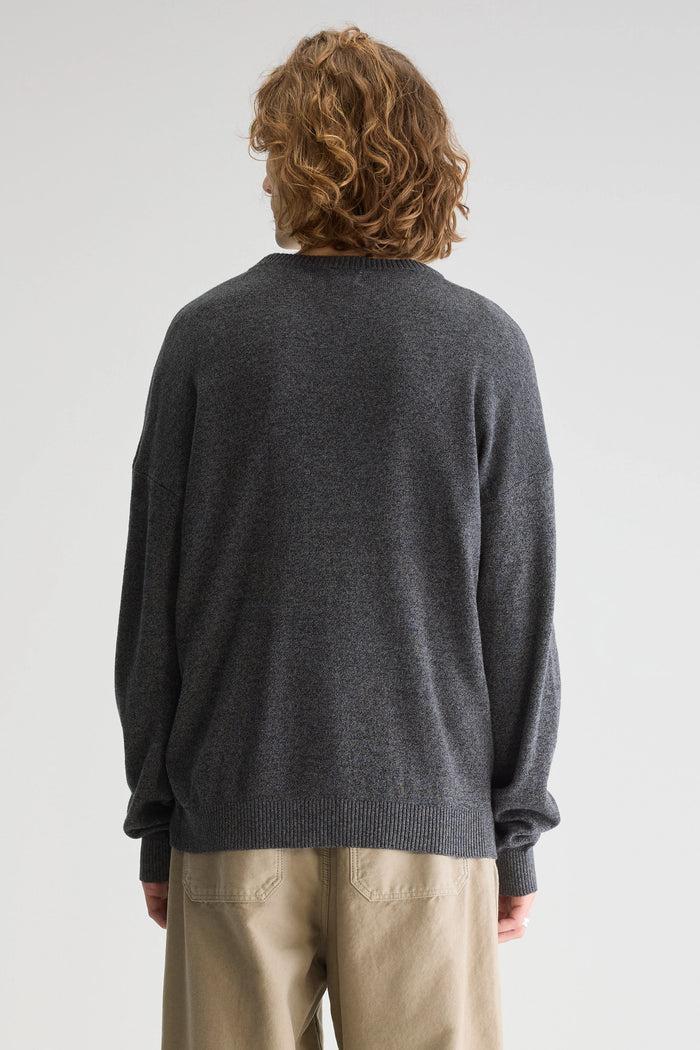 Bellerose Pull Col Rond Anthracite Pour Homme