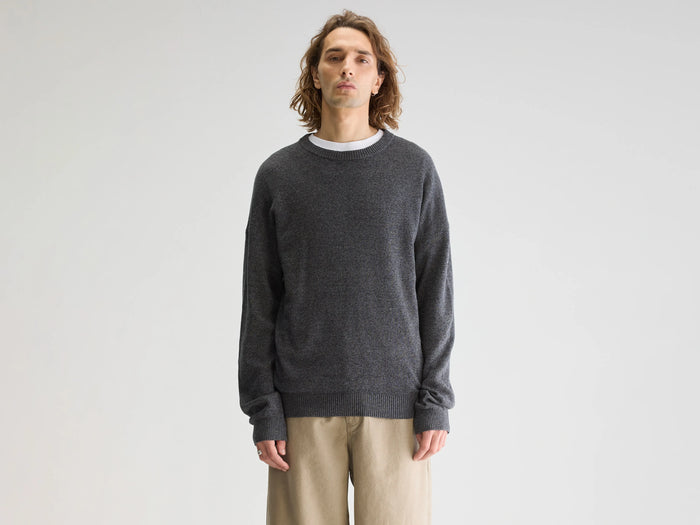 Bellerose Pull col rond anthracite pour homme