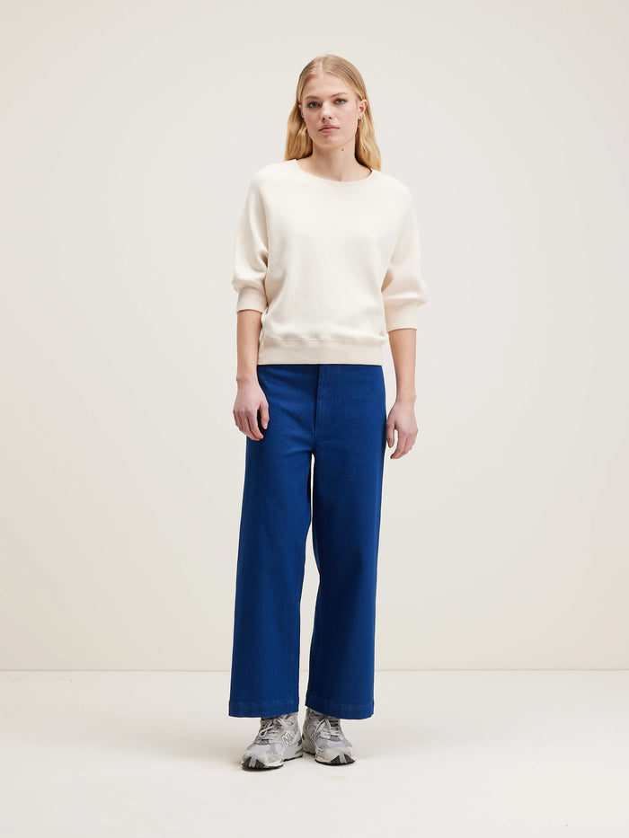Bellerose Pull Col Rond écru Pour Femmes