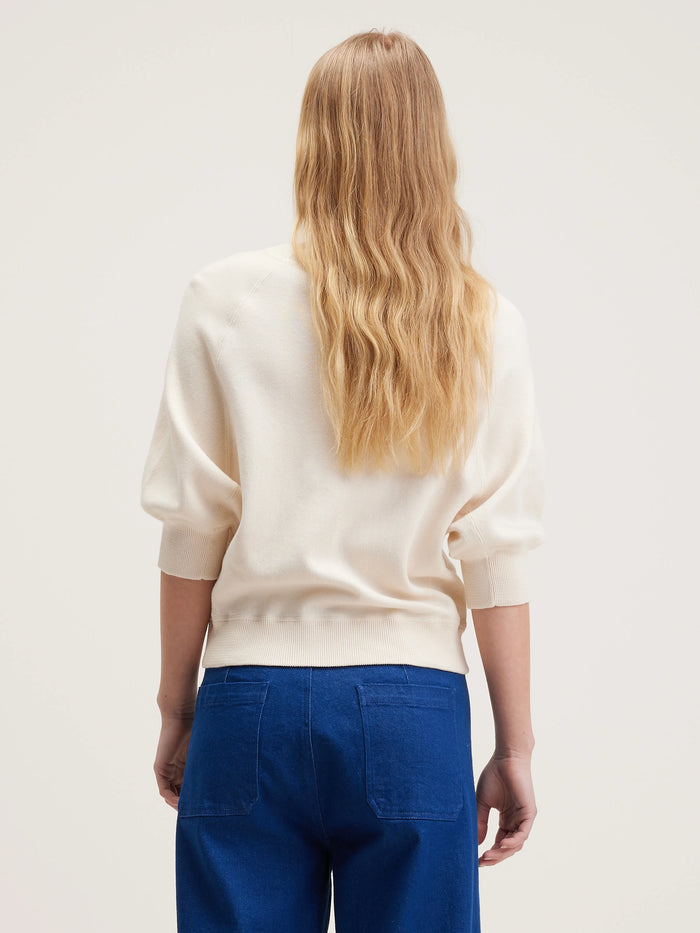 Bellerose Pull Col Rond écru Pour Femmes