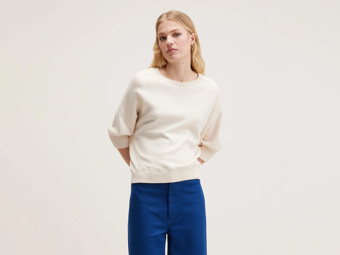 Bellerose Pull Col Rond écru Pour Femmes