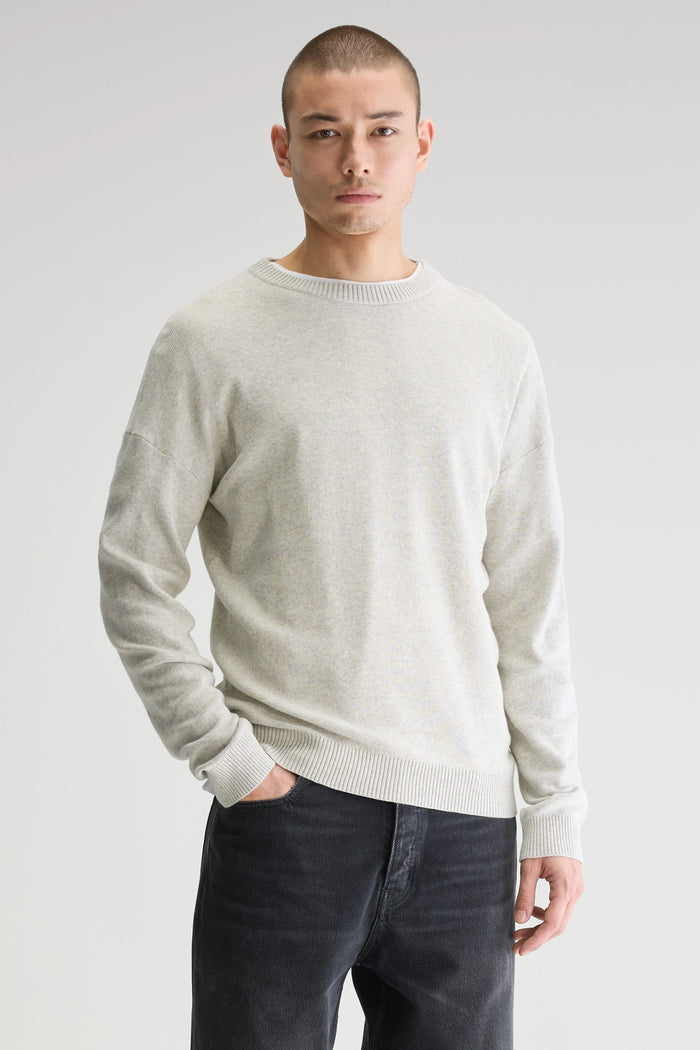 Bellerose Pull Col Rond écru Pour Homme