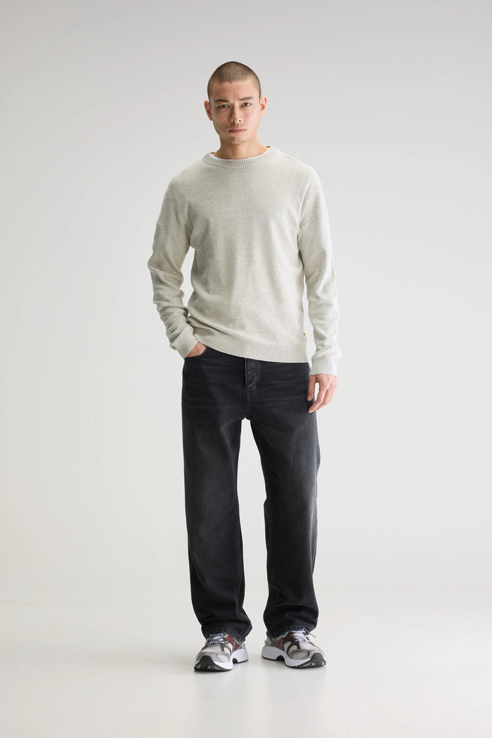 Bellerose Pull Col Rond écru Pour Homme