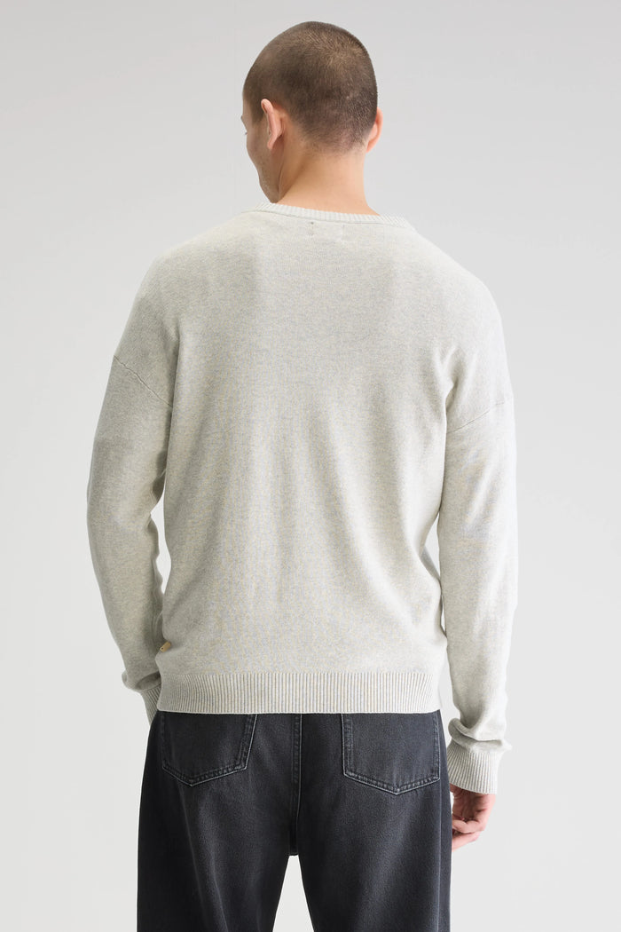 Bellerose Pull Col Rond écru Pour Homme