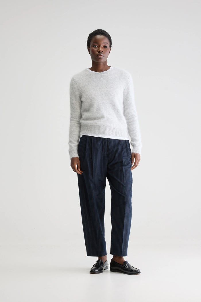Bellerose Pull Col Rond Gris Pour Femmes