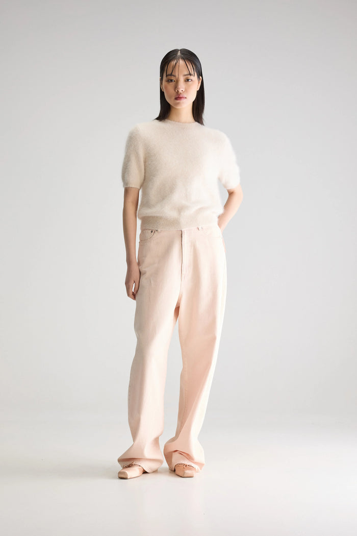 Bellerose Pull écru à Manches Courtes Pour Femmes