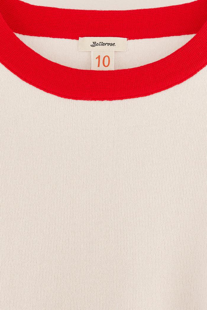 Bellerose Pull écru à Manches Courtes Pour Filles