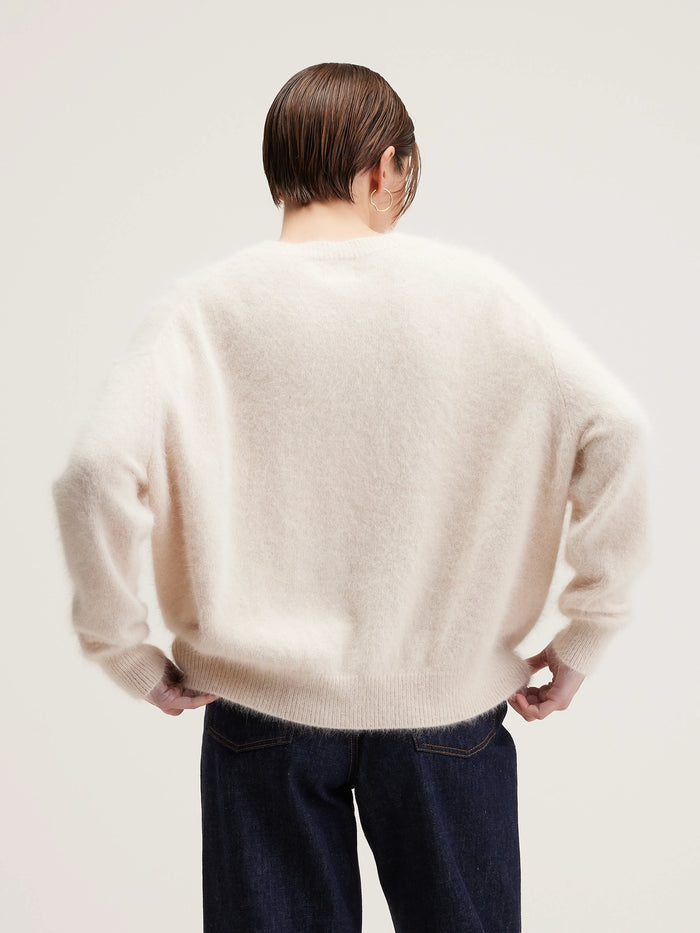 Bellerose Pull En Angora écru Pour Femmes