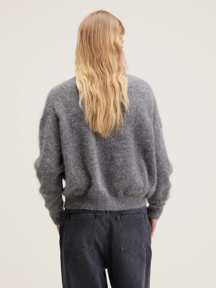 Bellerose Pull En Angora Gris Pour Femmes