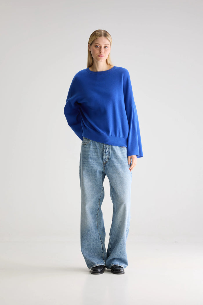 Bellerose Pull Oversize Bleu Pour Femmes
