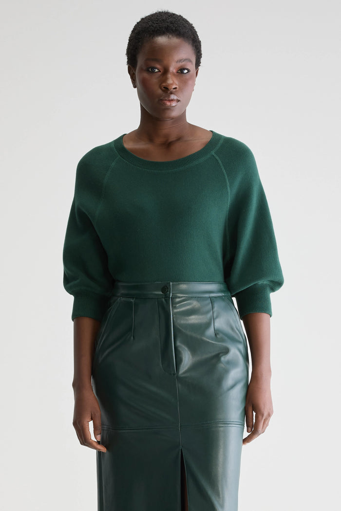 Bellerose Pull Oversize Vert Pour Femmes