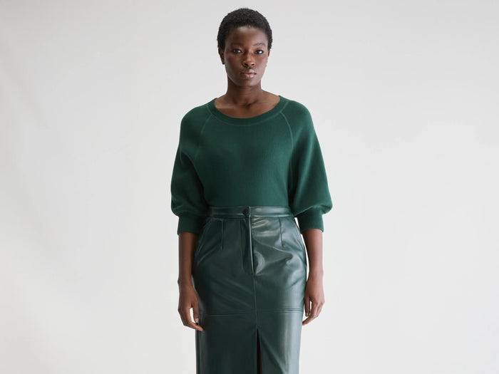 Bellerose Pull oversize vert pour femmes