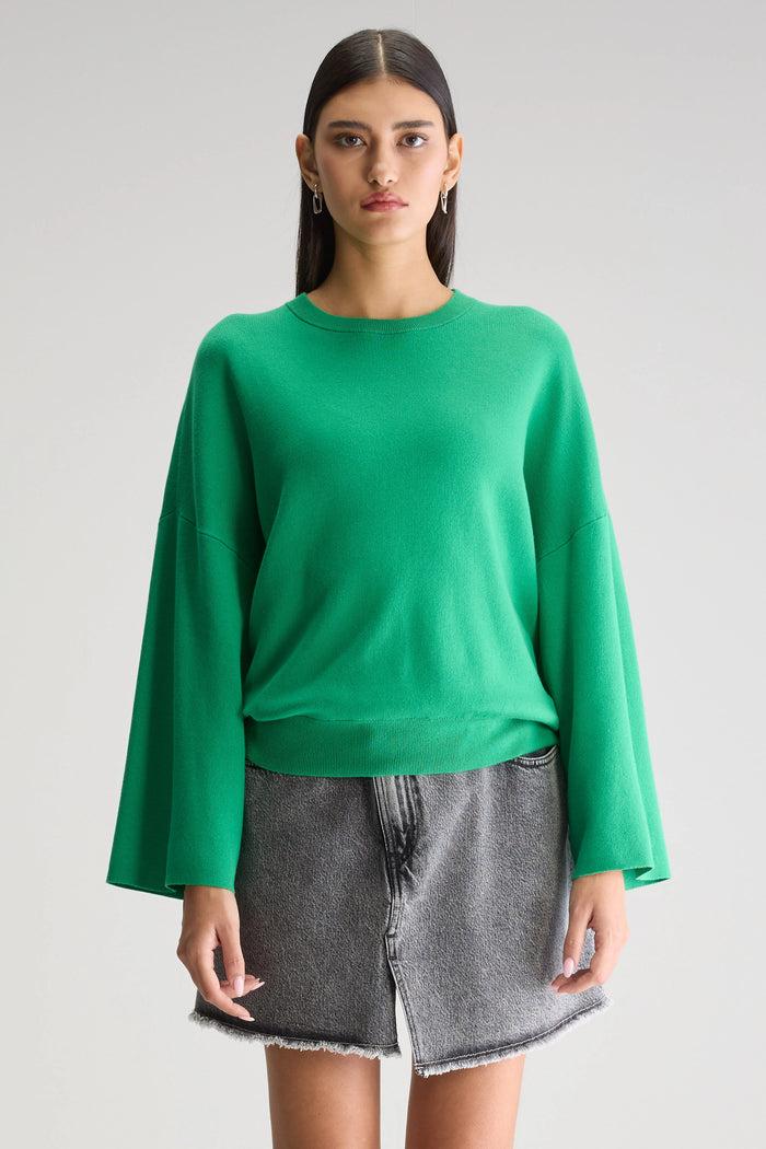 Bellerose Pull Oversize Vert Pour Femmes