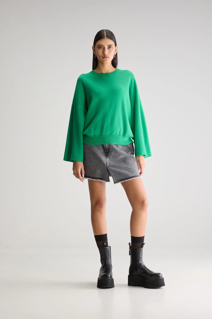 Bellerose Pull Oversize Vert Pour Femmes