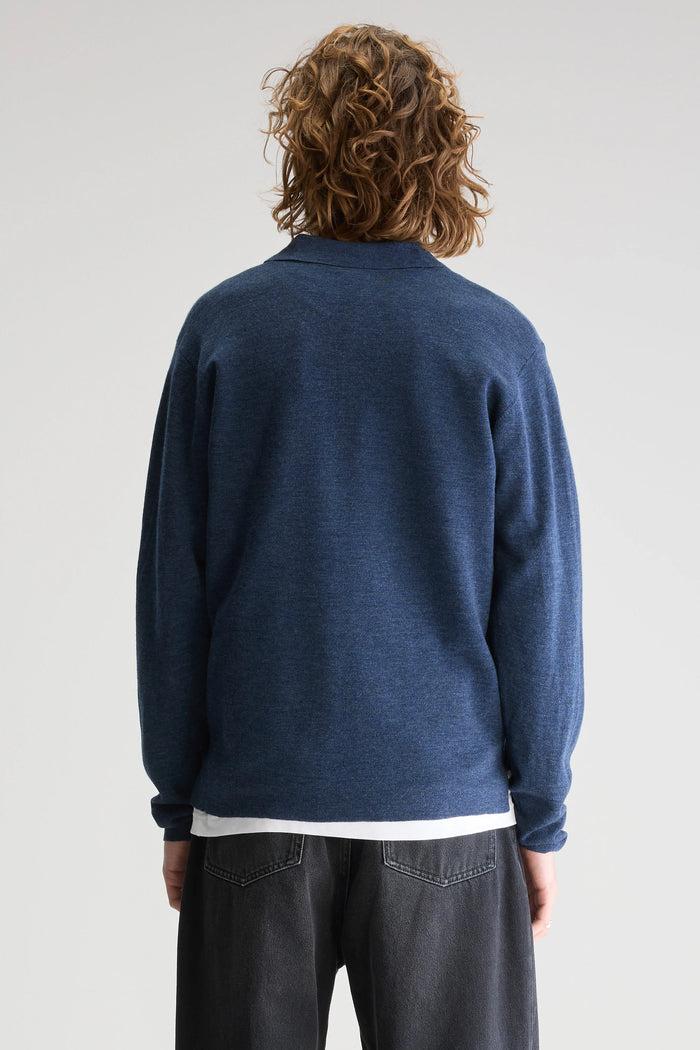 Bellerose Pull Polo Ajusté Gris Pour Homme