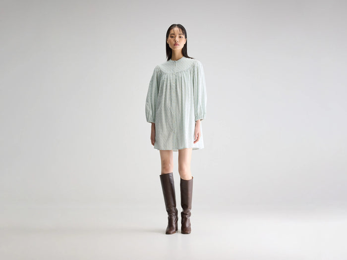 Bellerose Robe babydoll bleu gris pour femmes