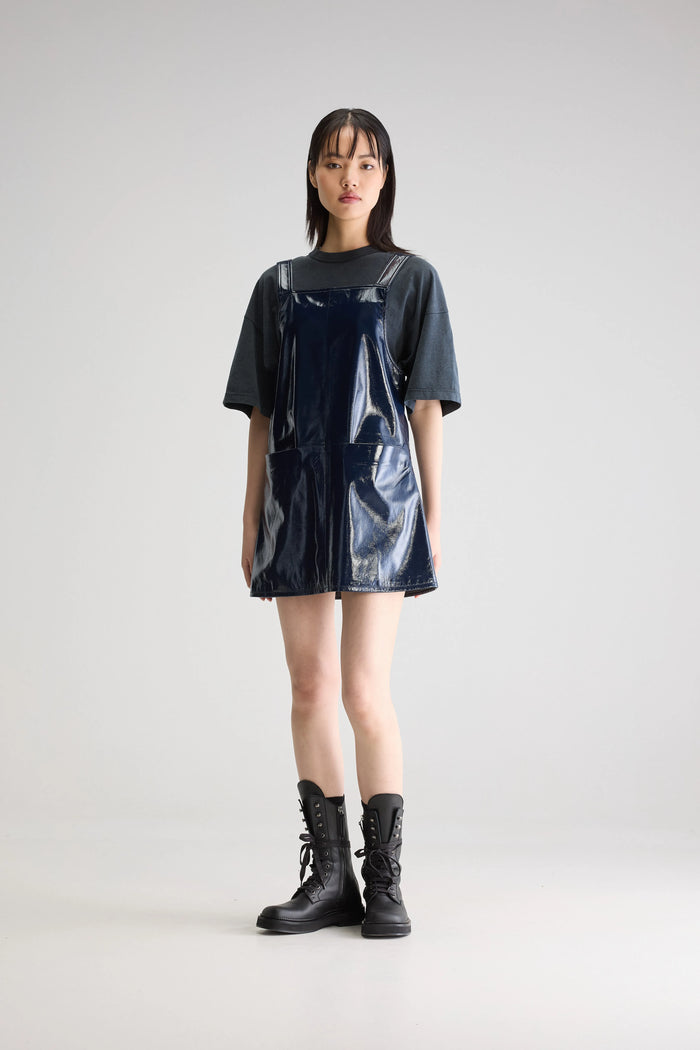 Bellerose Robe Babydoll En Vinyle Bleu Pour Femmes