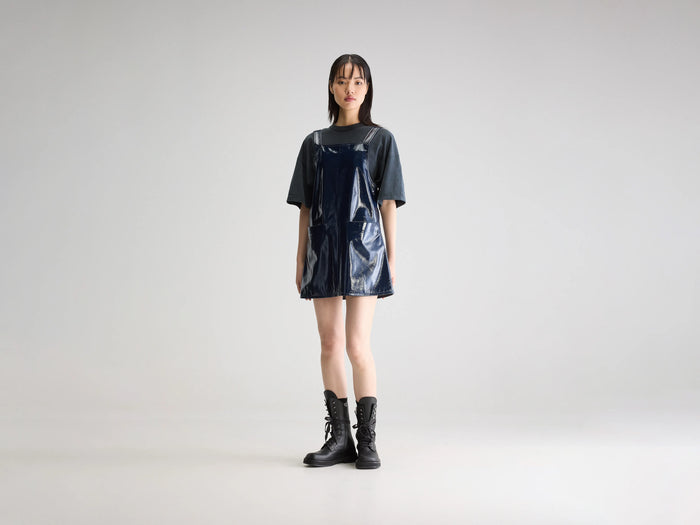 Bellerose Robe babydoll en vinyle bleu pour femmes