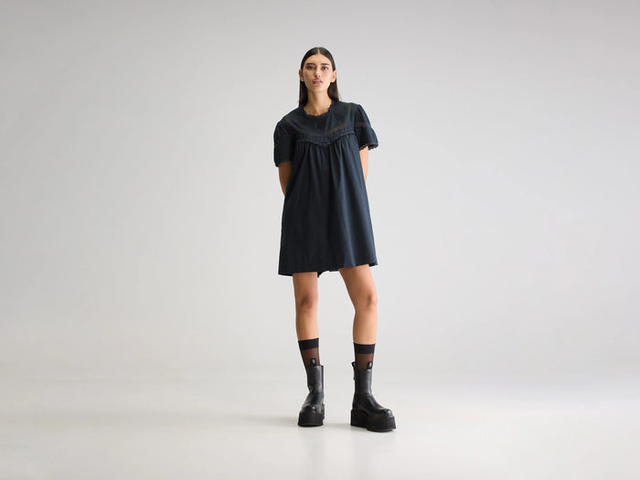 Bellerose Robe Babydoll Noire Pour Femmes