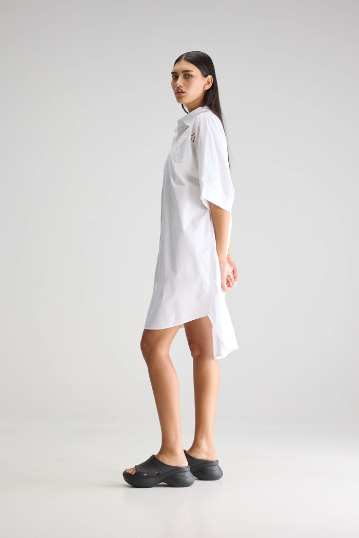 Bellerose Robe Chemise Blanche Pour Femmes