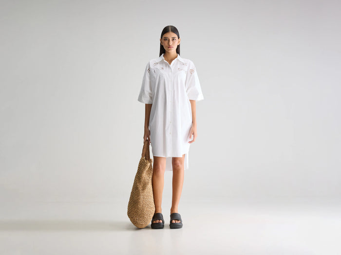 Bellerose Robe Chemise Blanche Pour Femmes