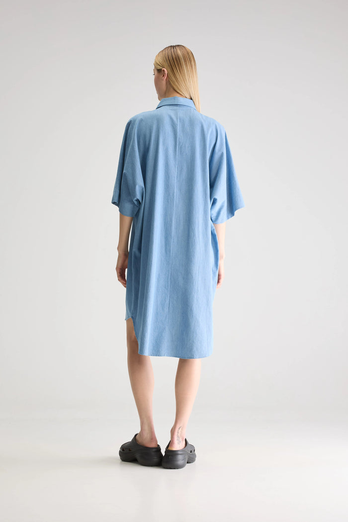 Bellerose Robe Chemise Bleu Clair Pour Femmes