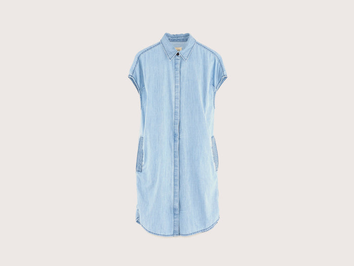 Bellerose Robe chemise bleue loose pour filles