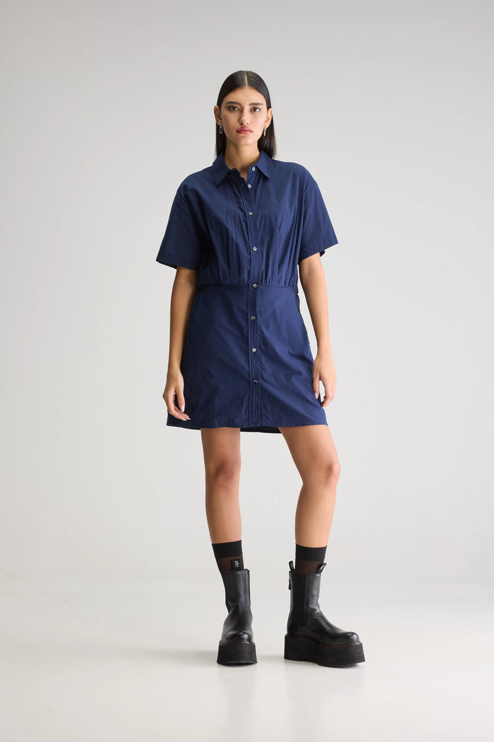 Bellerose Robe Chemise Marine Pour Femmes