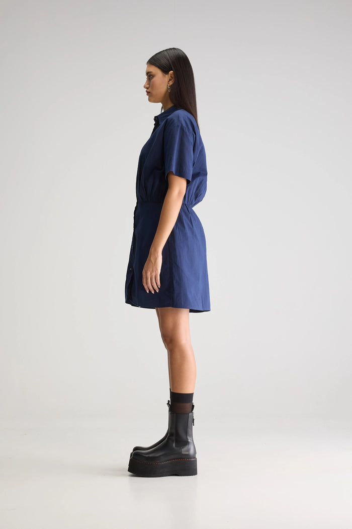 Bellerose Robe Chemise Marine Pour Femmes