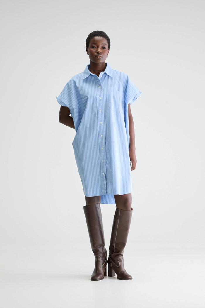 Bellerose Robe Chemise Rayée Oversize Pour Femmes