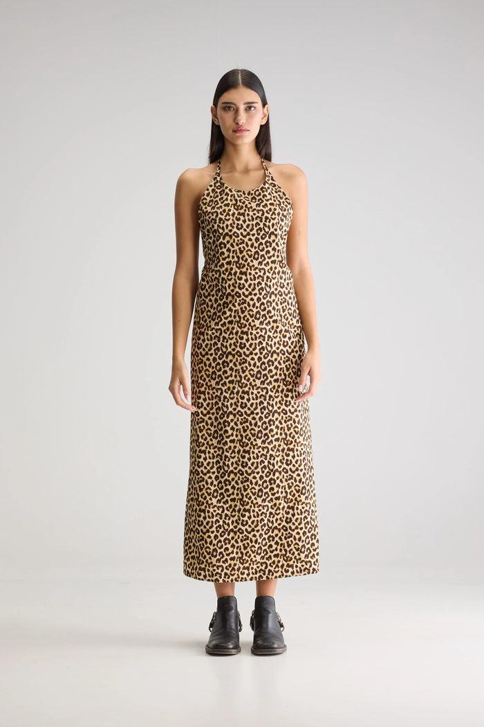 Bellerose Robe Longue Léopard Pour Femmes