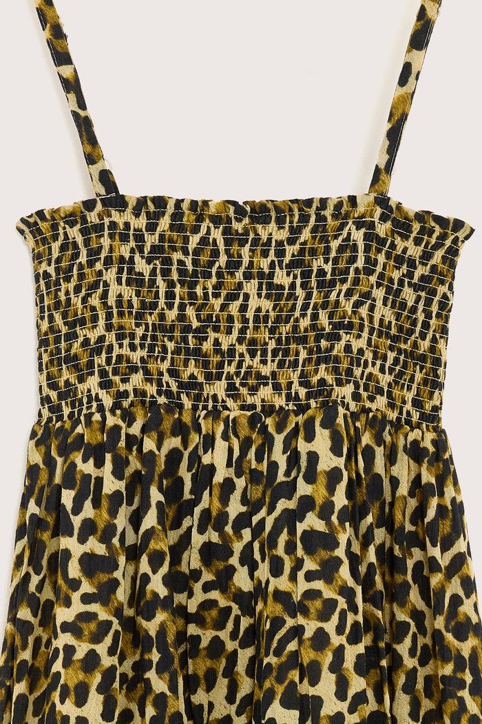 Bellerose Robe Longue Léopard Pour Filles