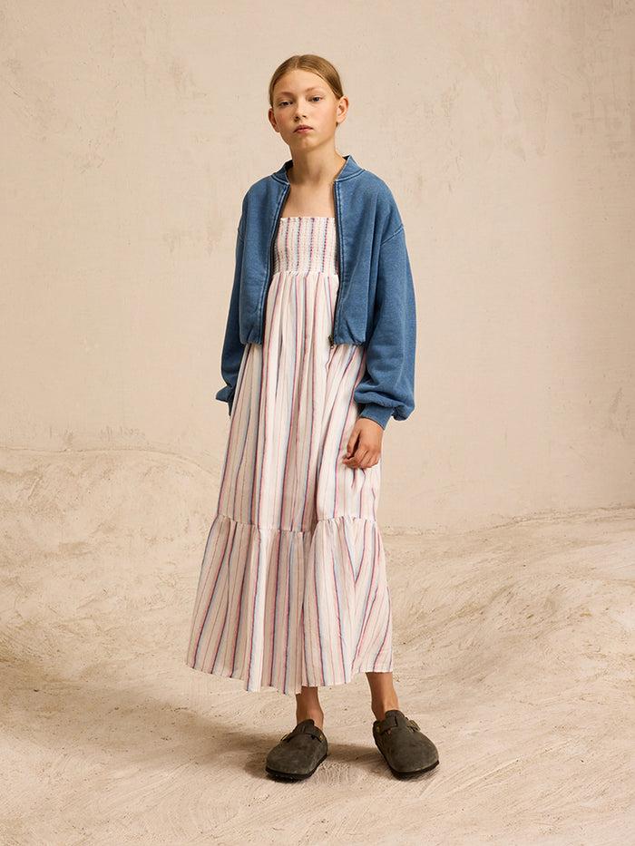Bellerose Robe Longue Rayée Pour Filles