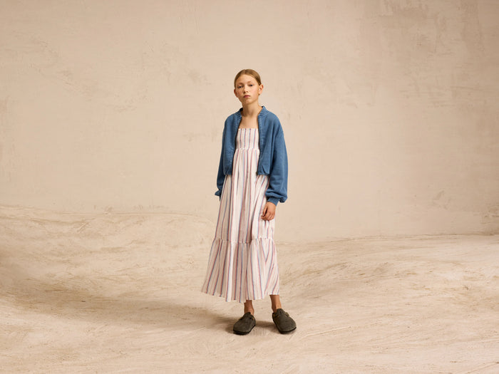 Bellerose Robe longue rayée pour filles