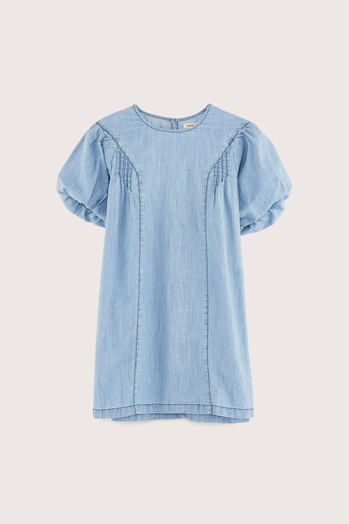 Bellerose Robe Mini Babydoll Bleue Pour Filles