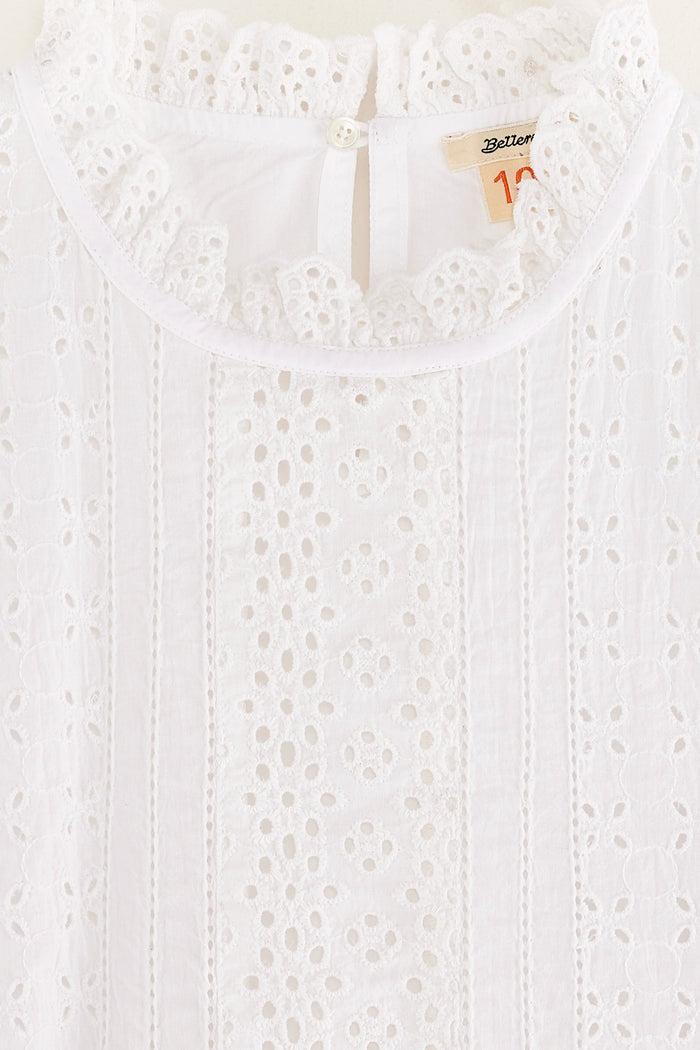 Bellerose Robe Romantique Blanche Pour Filles
