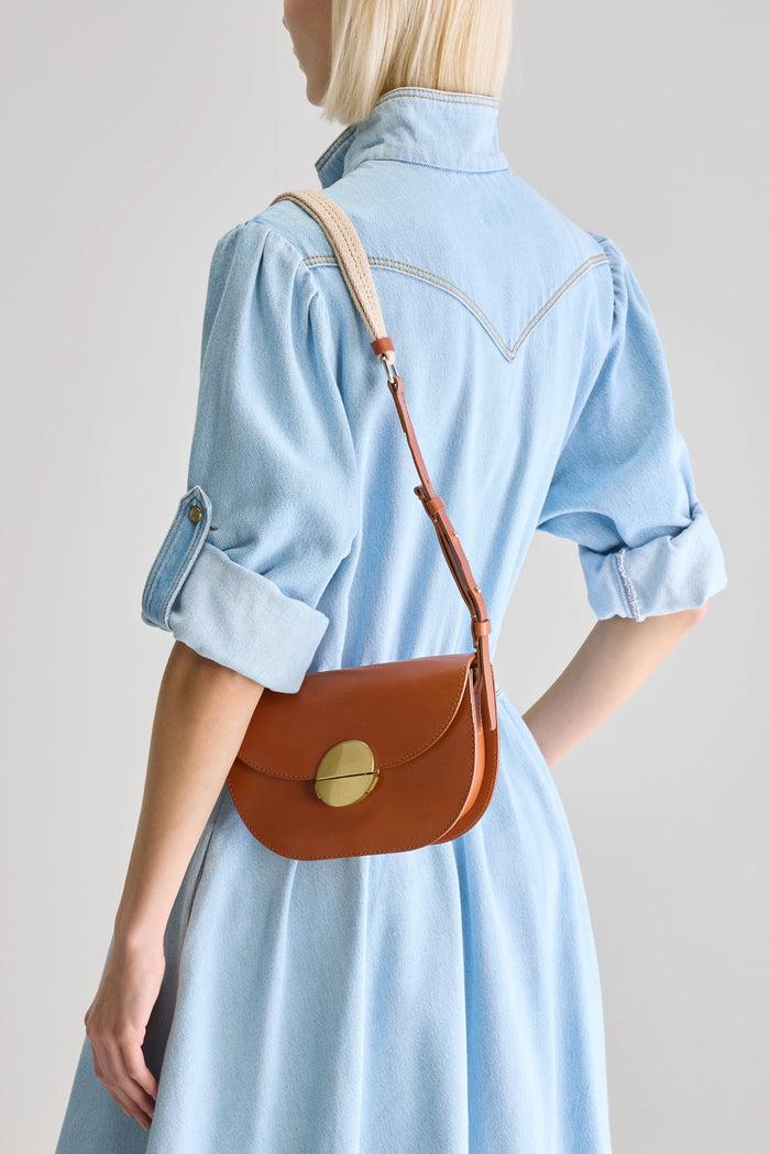 Bellerose Sac à Bandoulière Marron Pour Femmes
