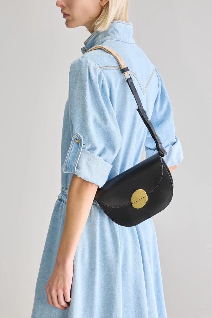 Bellerose Sac à Bandoulière Noir Pour Femmes