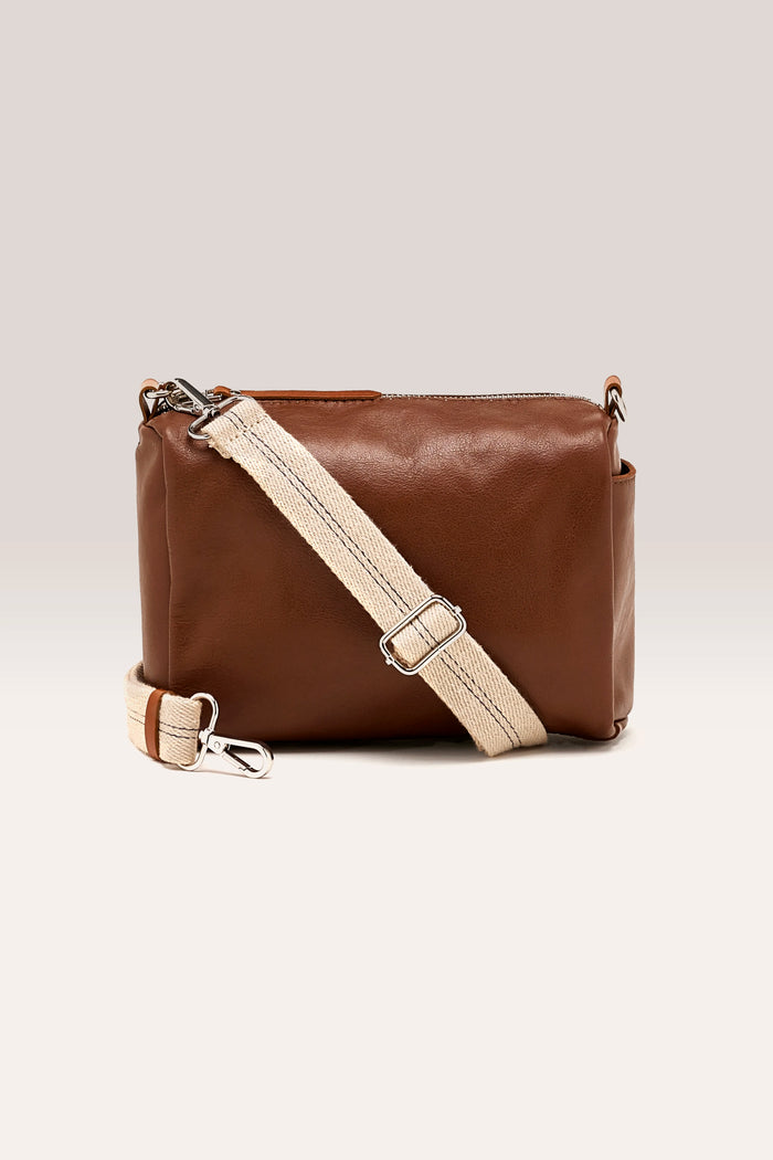 Bellerose Sac Boîte En Cuir Marron Pour Femmes