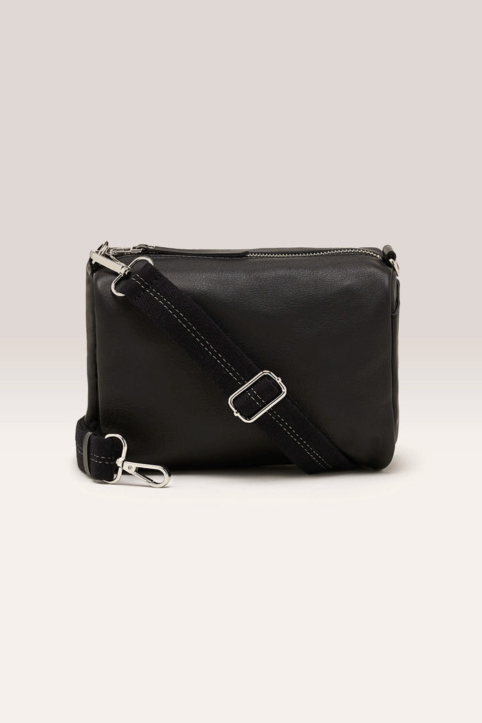 Bellerose Sac Boîte En Cuir Noir Pour Femmes