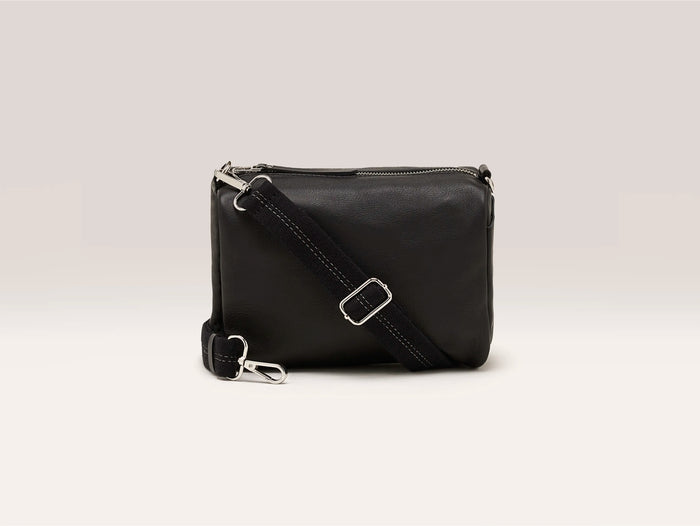 Bellerose Sac boîte en cuir noir pour femmes