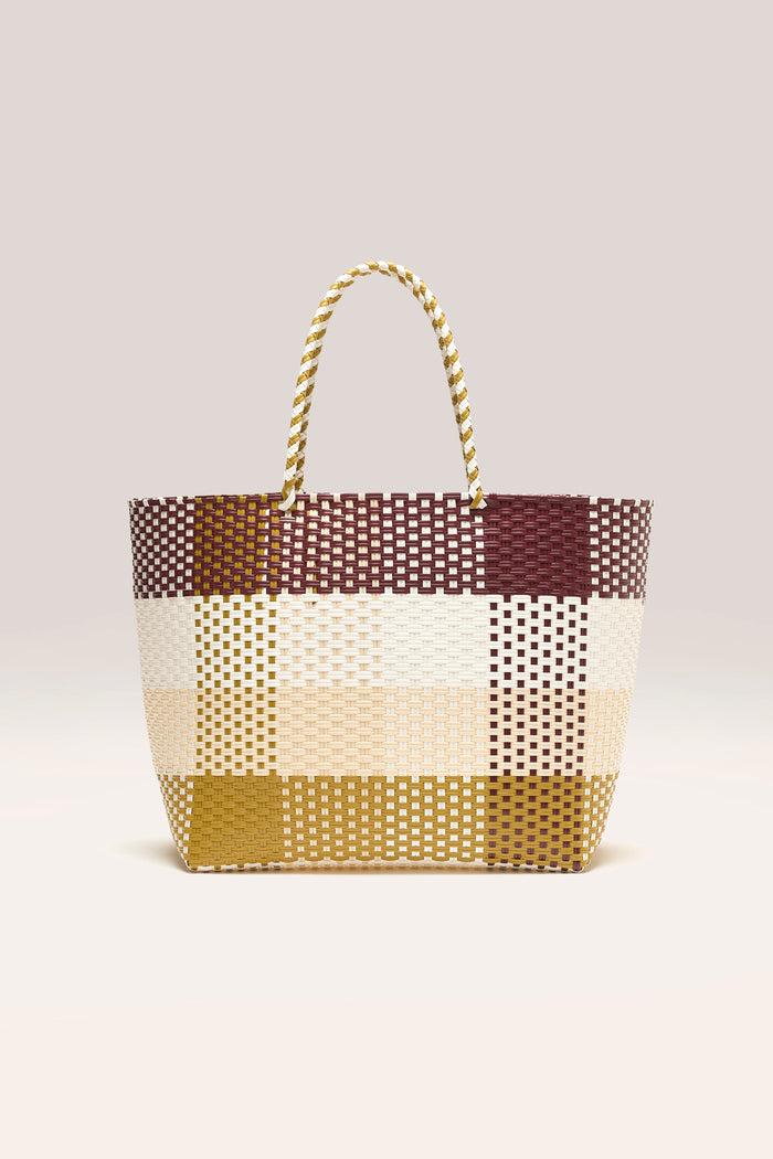 Bellerose Sac De Shopping À Carreaux Pour Femmes