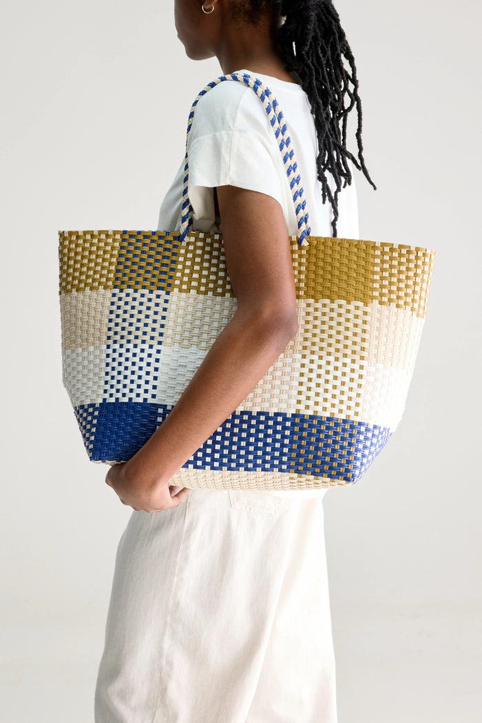 Bellerose Sac De Shopping À Carreaux Pour Femmes