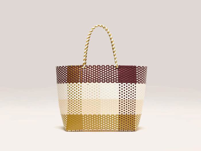 Bellerose Sac De Shopping À Carreaux Pour Femmes