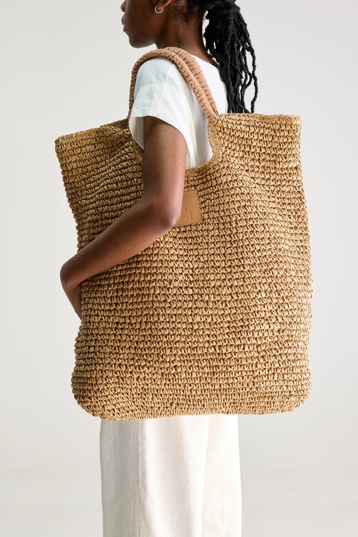 Bellerose Sac De Shopping En Paille Pour Femmes