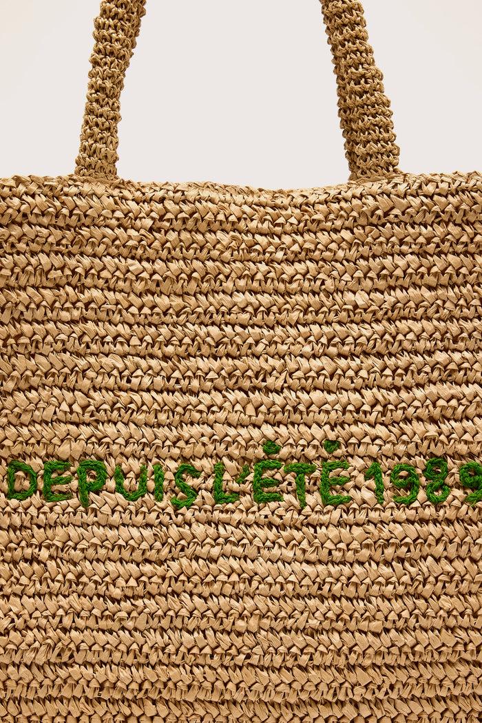 Bellerose Sac De Shopping En Paille Pour Femmes