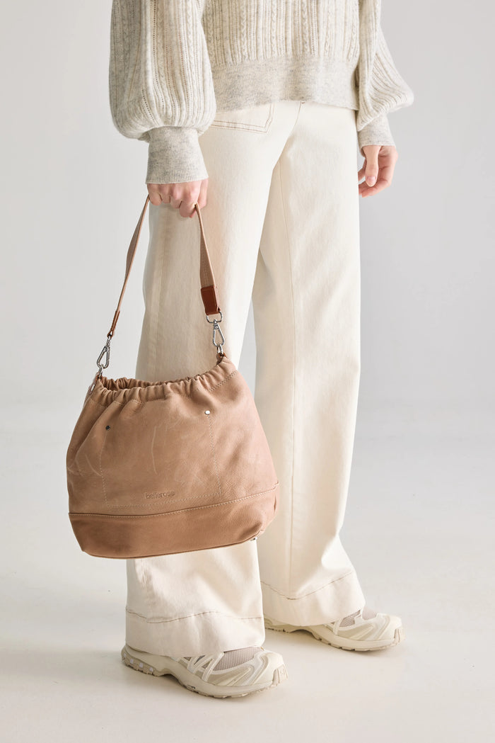Bellerose Sac Seau En Cuir Ambré Pour Femmes